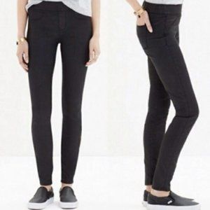 MADEWELL Black Coated Skinny Skinny Legging Pants